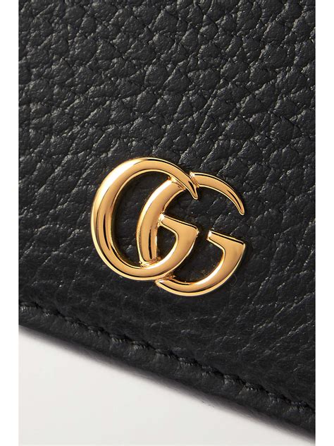 gucci petite marmont textured-leather wallet